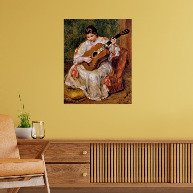 Renoir - Kvinna spelar gitarr, Poster (Vardagsrum 2)