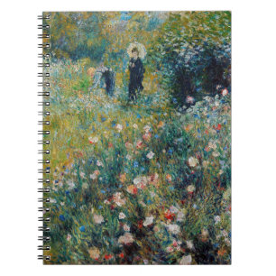 Renoir - Kvinnor med parasol i en Garden Anteckningsbok