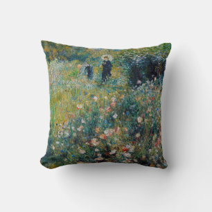 Renoir - Kvinnor med parasol i en Garden Kudde