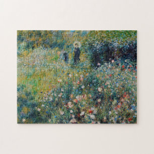 Renoir - Kvinnor med parasol i en Garden Pussel