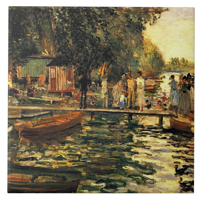 Renoir-La Grenouillere Kakelplatta (Framsidan)