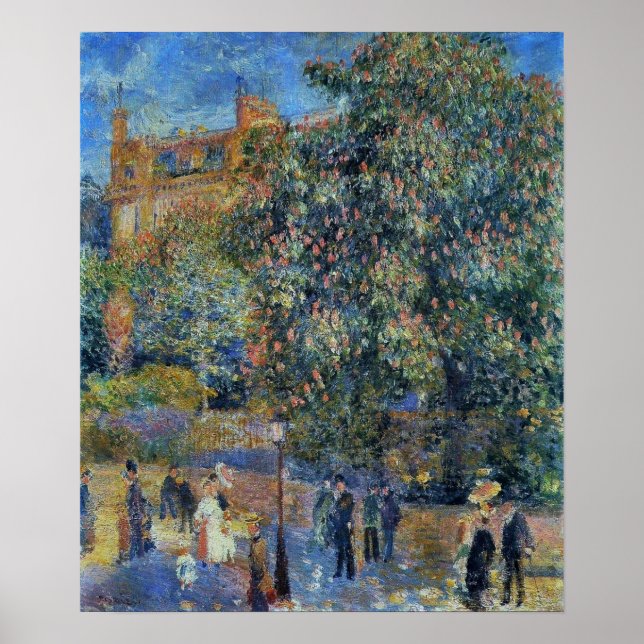 Renoir - La Place Saint-Georges 1875 Poster (Framsidan)