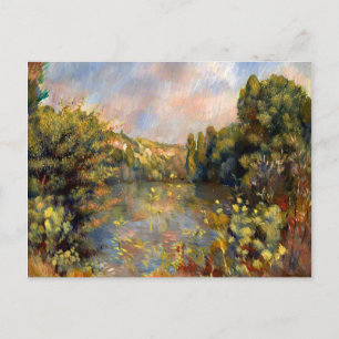 Renoir - Lakeside, liggande, målning Vykort