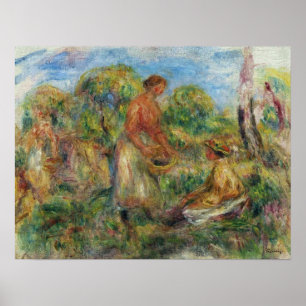 Renoir - Landskap med kvinnor 1918 Poster
