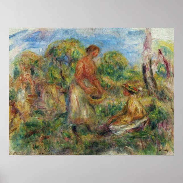 Renoir - Landskap med kvinnor 1918 Poster (Framsidan)