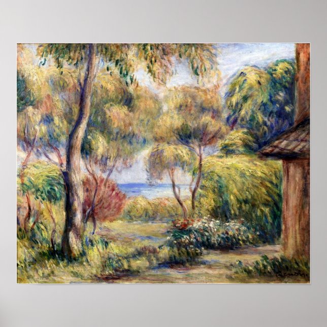 Renoir - Landskap vid Cagnes Poster (Framsidan)