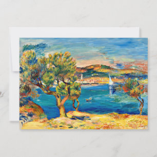 Renoir - L'Estaque, finkonst landskapsmålning Julkort