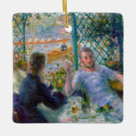 Renoir Lunch vid Restaurant Fournaise Rowers Lunch Julgransprydnad Keramik