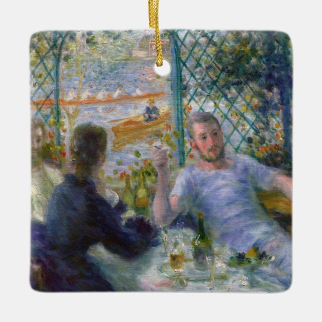 Renoir Lunch vid Restaurant Fournaise Rowers Lunch Julgransprydnad Keramik (Framsida)