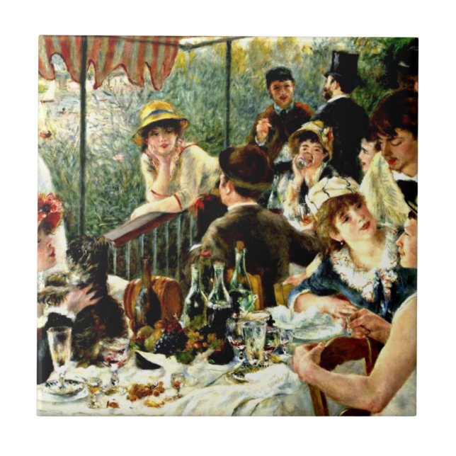 Renoir - Luncheon of the Boating Party-1881 Kakelplatta (Framsidan)