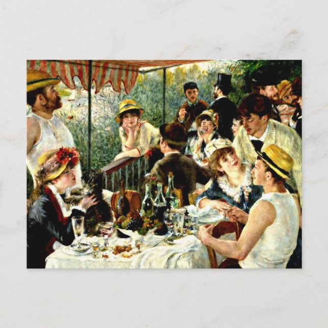 Renoir - Luncheon of the Boating Party-1881 Vykort (Framsida)