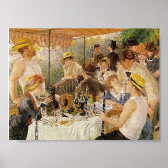 Renoir, Luncheon of the Boating Party (med Oboes) Poster (Framsidan)
