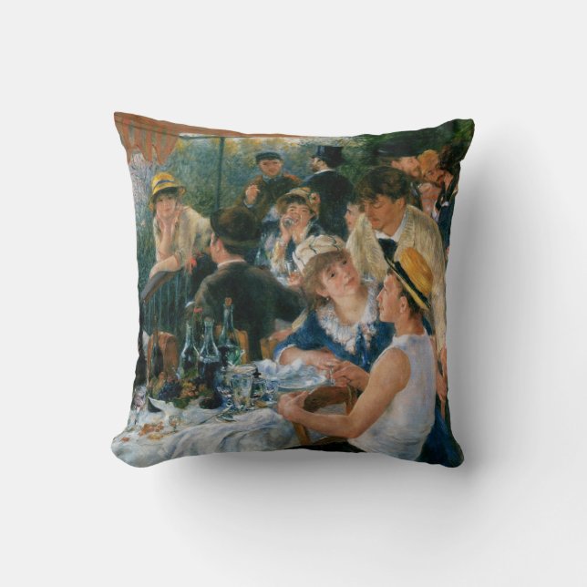 Renoir Luncheon the Boating Party Fine Art Kudde (Framsida)