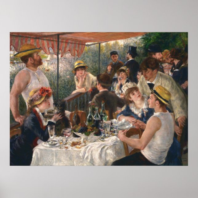 Renoir Luncheon the Boating Party Fine Art Poster (Framsidan)