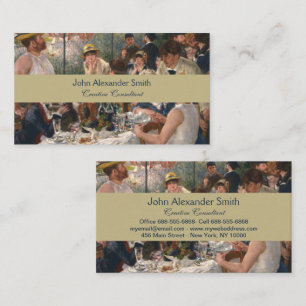 Renoir Luncheon the Boating Party Fine Art Visitkort