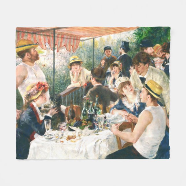 Renoir Luncheon the Boating Party Renoir Fleecefilt (Framsidan (Horisontell))
