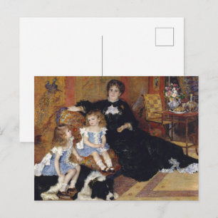 Renoir - Madame and her Children,Hund Fine Art Vykort