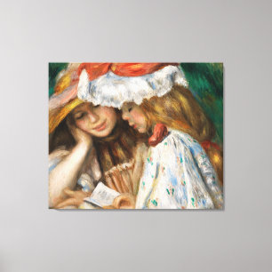 Renoir Masterbit Two Girls Läsning Canvastryck
