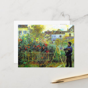 Renoir - Monet Painting in Hans Garden Helg Vykort