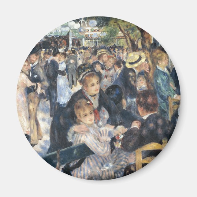 Renoir Moulin Dance Galette Party Magnet (Framsidan)
