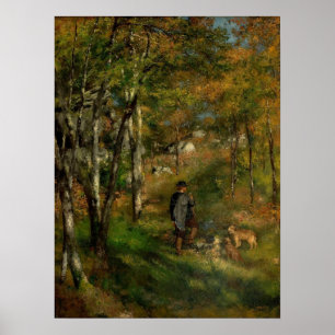 Renoir - Painter Jules och Hundar i Forest Poster