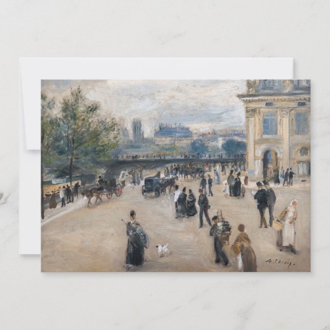 Renoir - Paris, Institut au Quai Malaquais Tack Kort (Framsida)