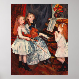 Renoir - porträtt av dottern av Catulle-Mende Poster