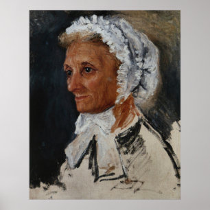 Renoir Porträtt av konstnärens mor Poster