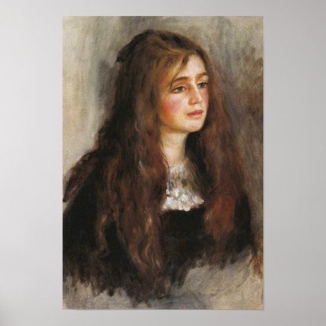 Renoir "Porträtt of Julie Manet" Poster (Framsidan)