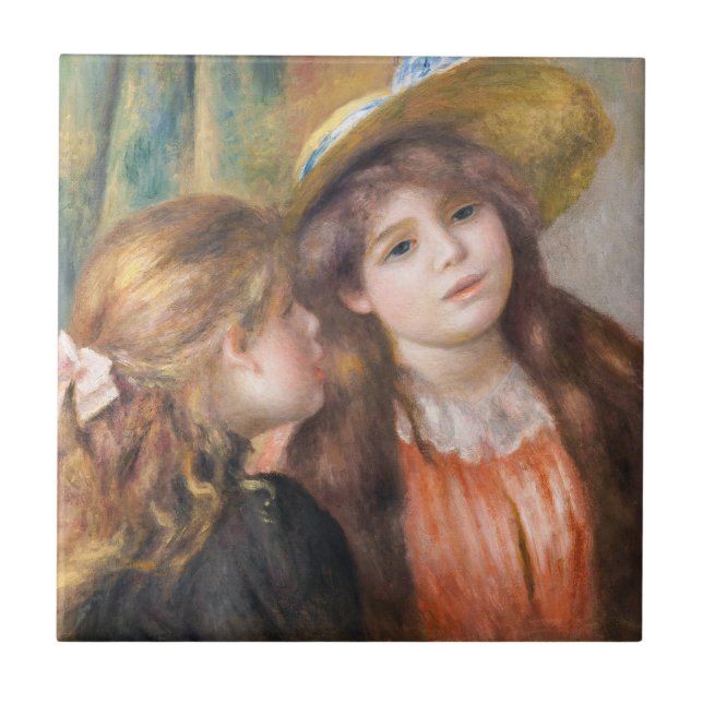 Renoir - Porträtt of Two Little Girls Kakelplatta (Framsidan)