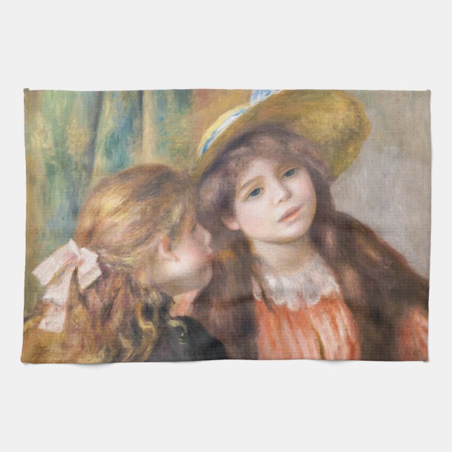 Renoir - Porträtt of Two Little Girls Kökshandduk (Horisontell)