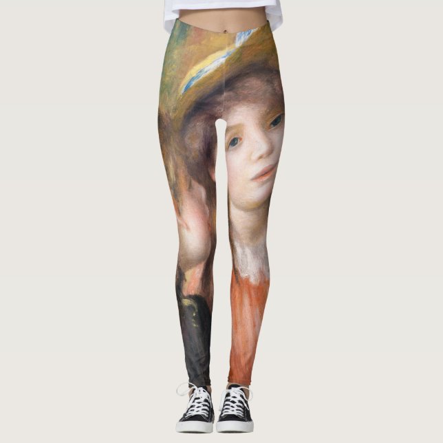 Renoir - Porträtt of Two Little Girls Leggings (Framsida)