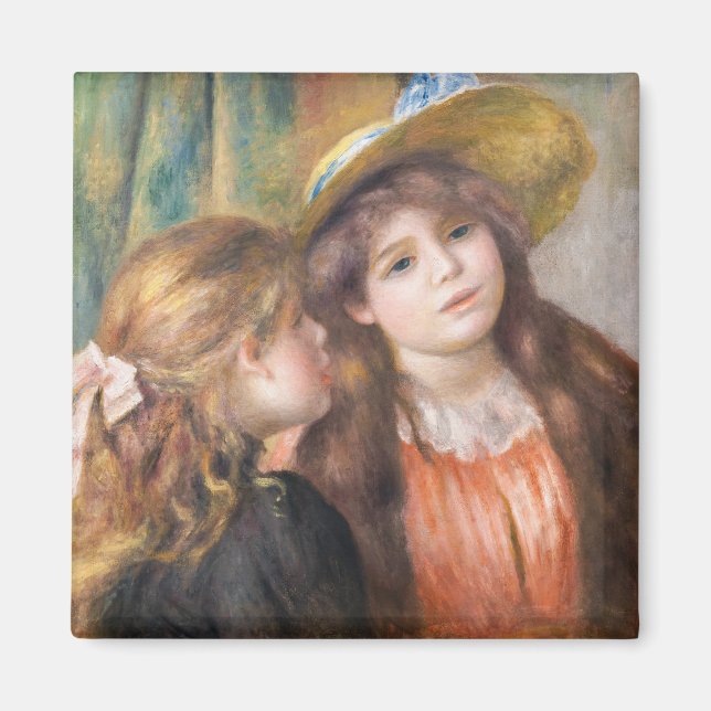 Renoir - Porträtt of Two Little Girls Magnet (Framsidan)