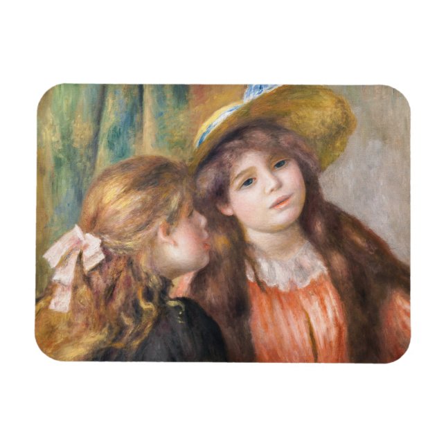 Renoir - Porträtt of Two Little Girls Magnet (Horisontell)