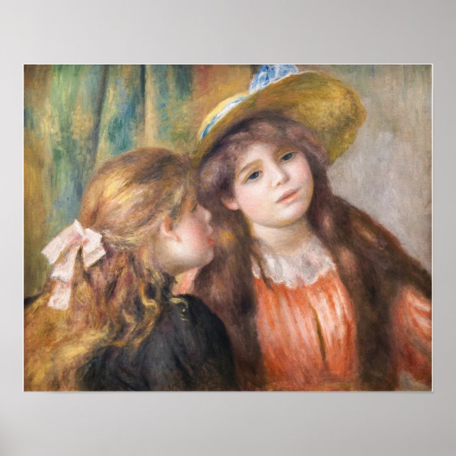 Renoir - Porträtt of Two Little Girls Poster (Framsidan)