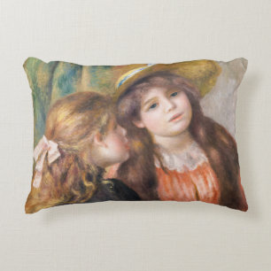 Renoir - Porträtt of Two Little Girls Prydnadskudde