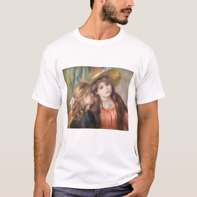 Renoir - Porträtt of Two Little Girls T Shirt (Framsida)