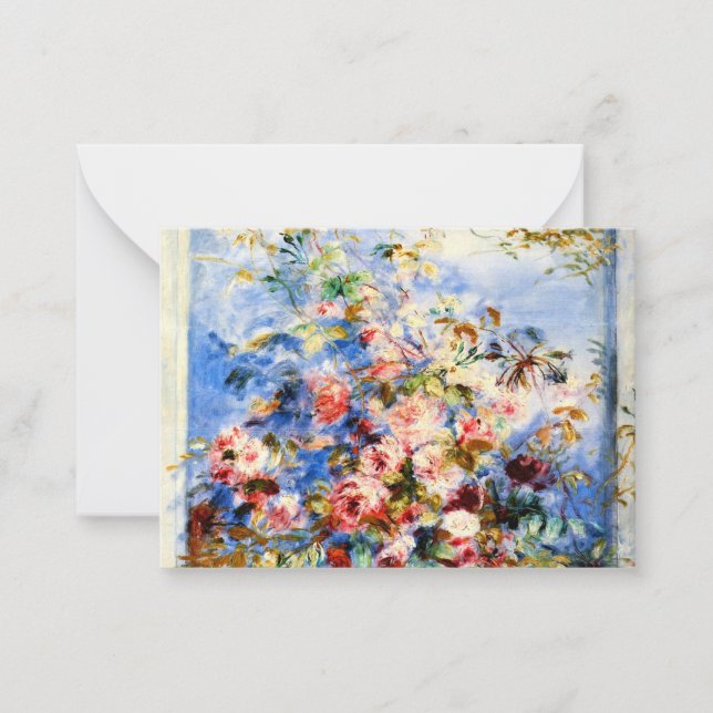 Renoir - Ro i ett fönster Anteckningskort (Framsida)