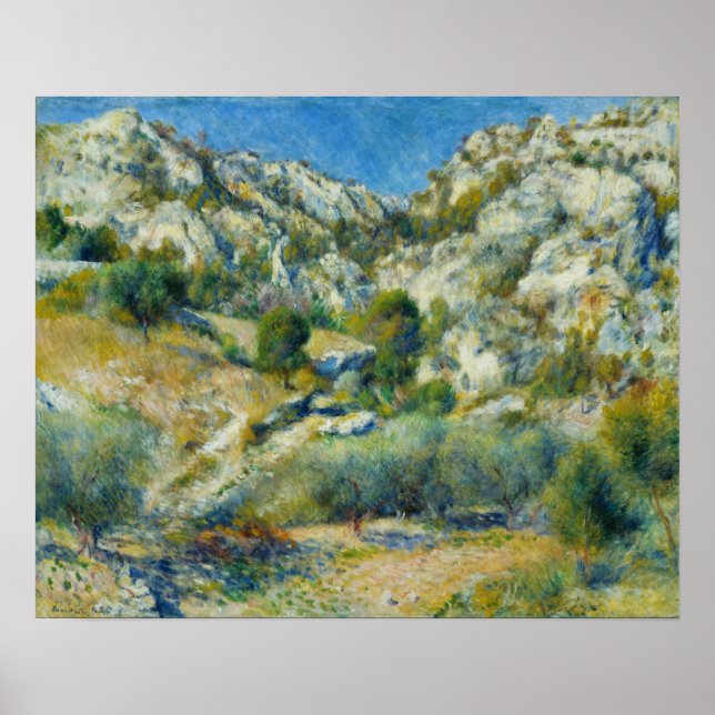 Renoir - Rocky Crags at l'Estaque Poster (Framsidan)