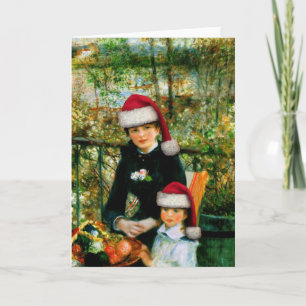Renoir Santa hälsningkort Helgkort