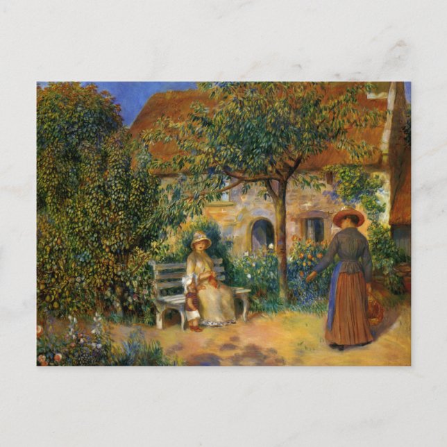 Renoir: Scene of the Garden in Brittany Vykort (Framsida)