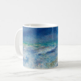 Renoir Sjölandskap. Blue nautism. Sjöfart Kaffemugg