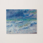 Renoir Sjölandskap. Blue nautism. Sjöfart Pussel<br><div class="desc">Pierre-Auguste Renoir "Sjölandskap"-pussel. Blue nautism impressionism art.</div>