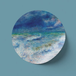 Renoir Sjölandskap. Blue nautism. Sjöfart Runt Klistermärke