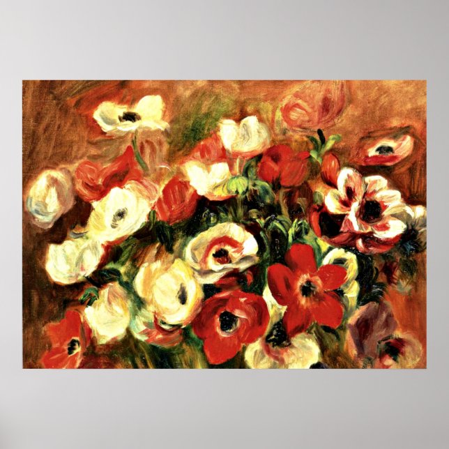 Renoir - Spray of Anemones Poster (Framsidan)