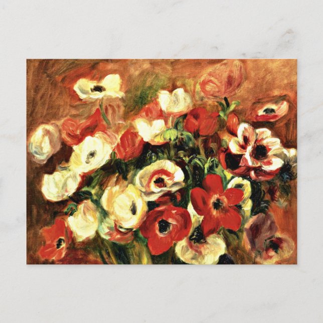 Renoir - Spray of Anemones Vykort (Framsida)