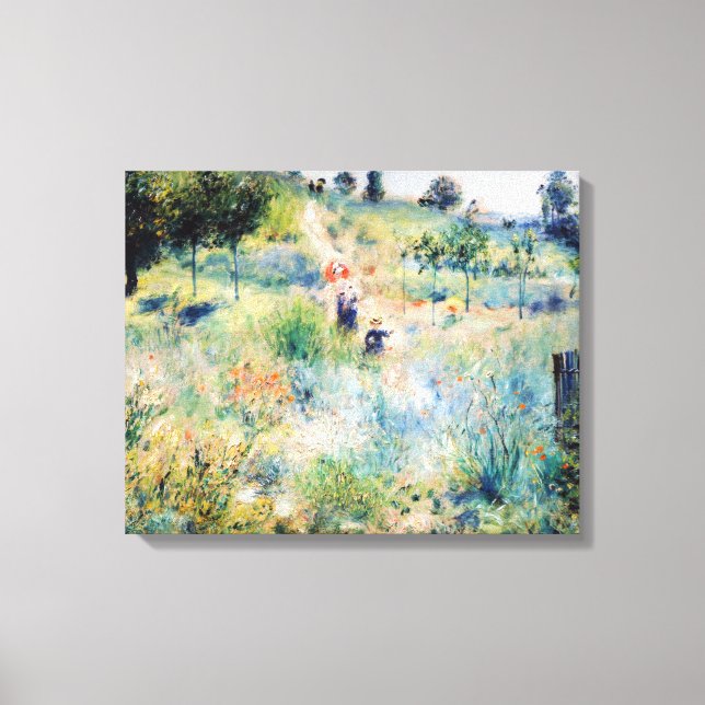 Renoir - Stig som leder genom högt gräs Canvastryck (Framsida)