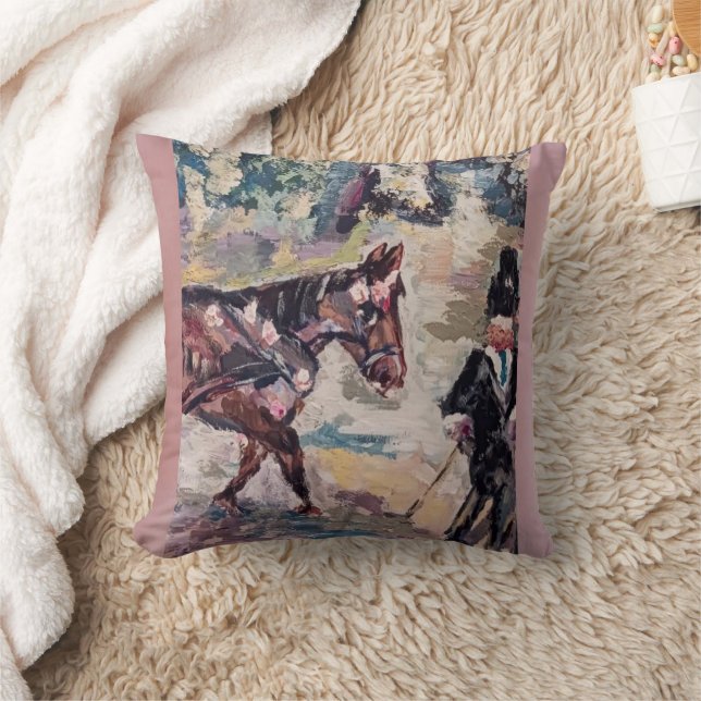 renoir stil-målning för häftskåp kudde (Filt)