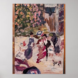 renoir stil-målning för häftskåp poster