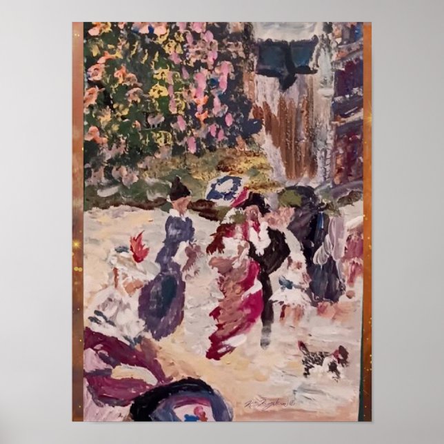 renoir stil-målning för häftskåp poster (Framsidan)